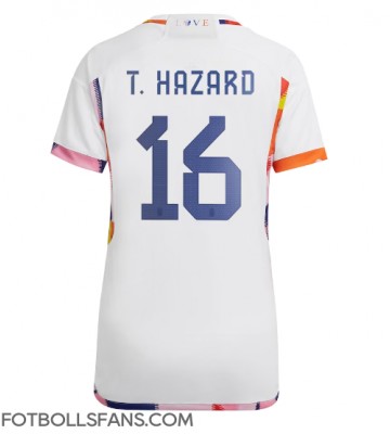 Belgien Thorgan Hazard #16 Replika Bortatröja Damer VM 2022 Kortärmad